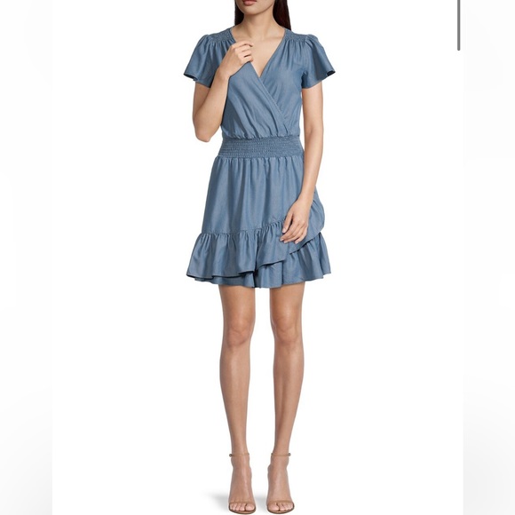 Michael Kors Blue Mini Dress - Picture 2 of 9